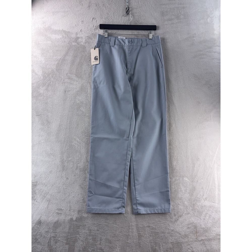 Carhartt Master Pants Mens Size 28x29 Gray Work In Progress Chino Straight